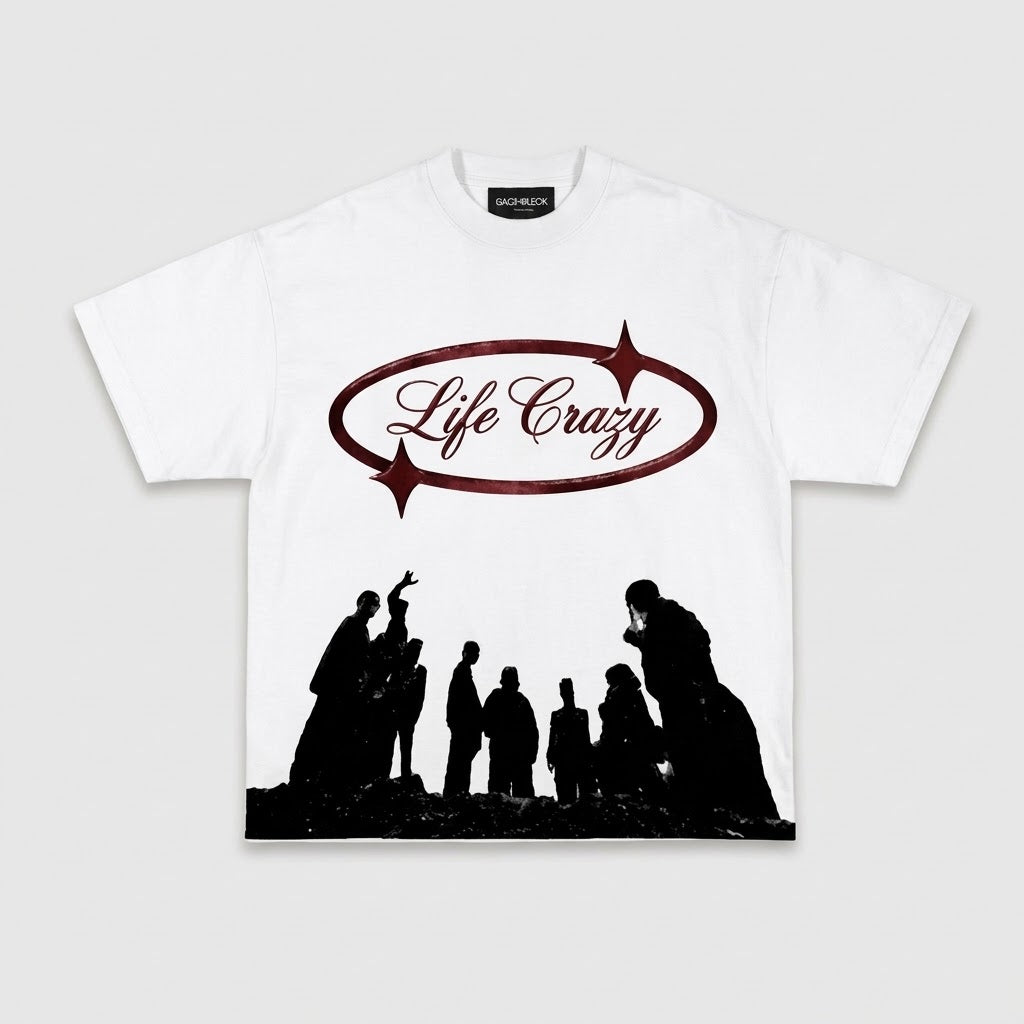 Life Crazy Siluetas Blanca